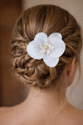 Tocado de novia Orquídea y perlas